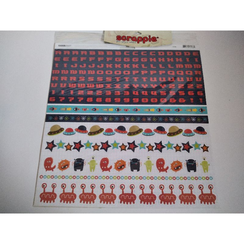 

sticker scrapbook blast off