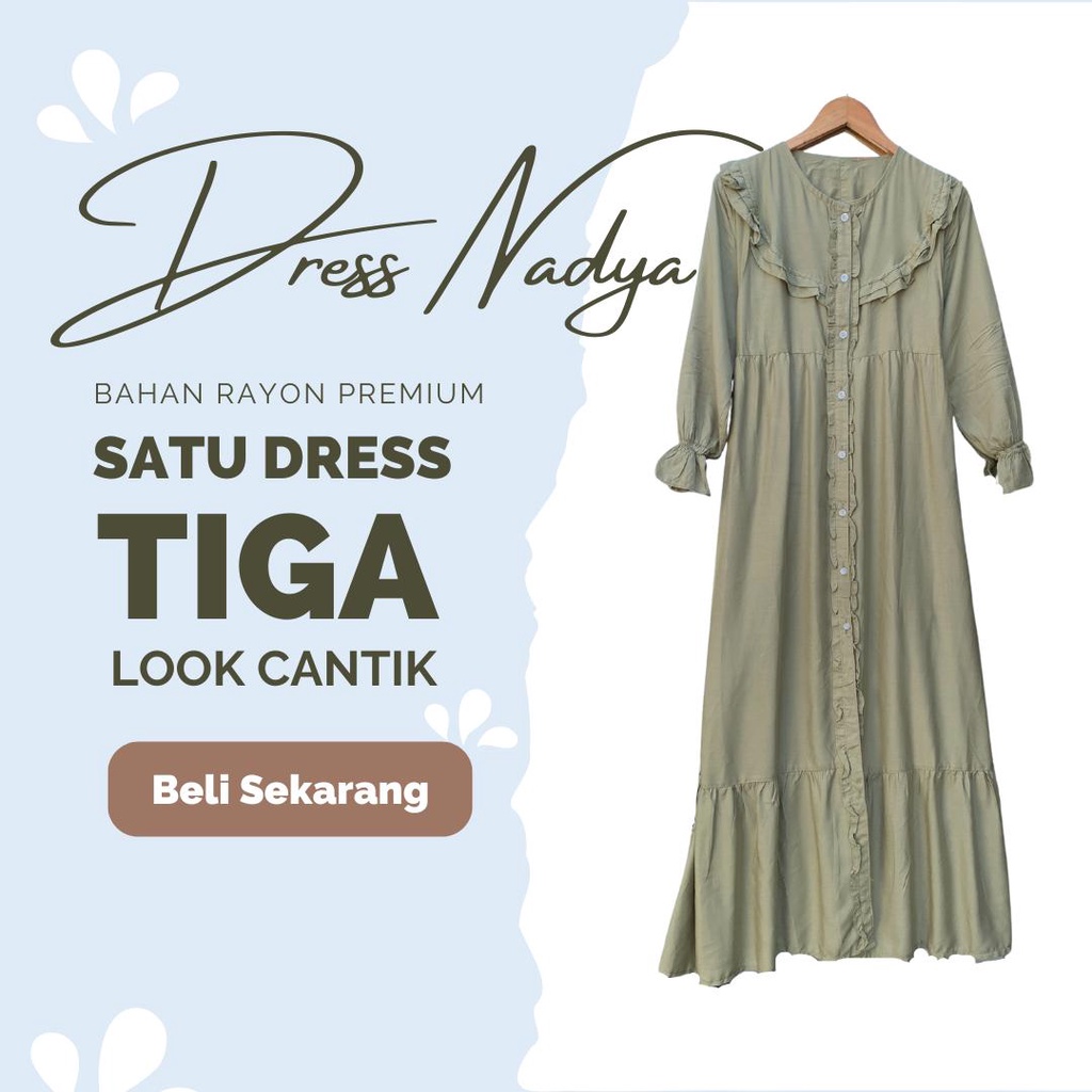 Dress kekinian I dress Busui I dress Viral I MIDI Dress