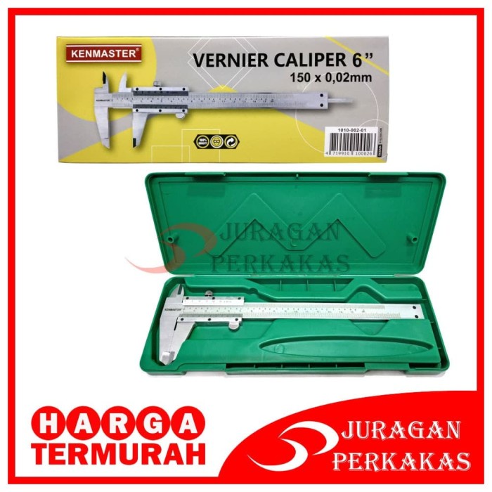 

Kenmaster Sigmat Besi Vernier Caliper Jangka Sorong Skekmat 150 Mm