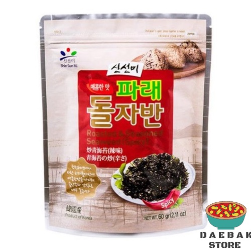 

Doljaban Roasted And Seasoned Seaweed Laver Spicy - Untuk Nasi Kepal Dan Lauk