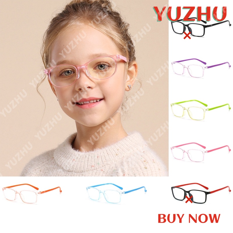 (YUZHU) COD Frame Kacamata Anti Radiasi Anak Colorful Flexible Frame Kacamata Anti Biru Komputer Kacamata