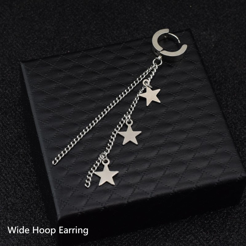 GOT7 Kim YuGyeom Star Pendant Earrings Chain Tassel