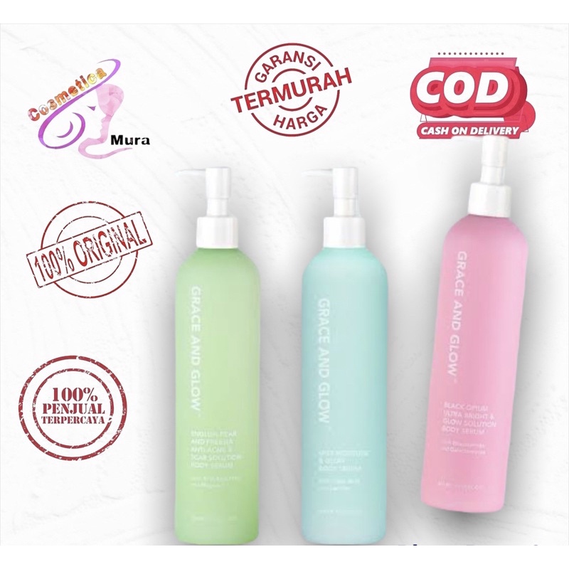 cosmeticamurah  - GRACE AND GLOW BODY SERUM 300 ML - BODY SERUM FRAGRANCE