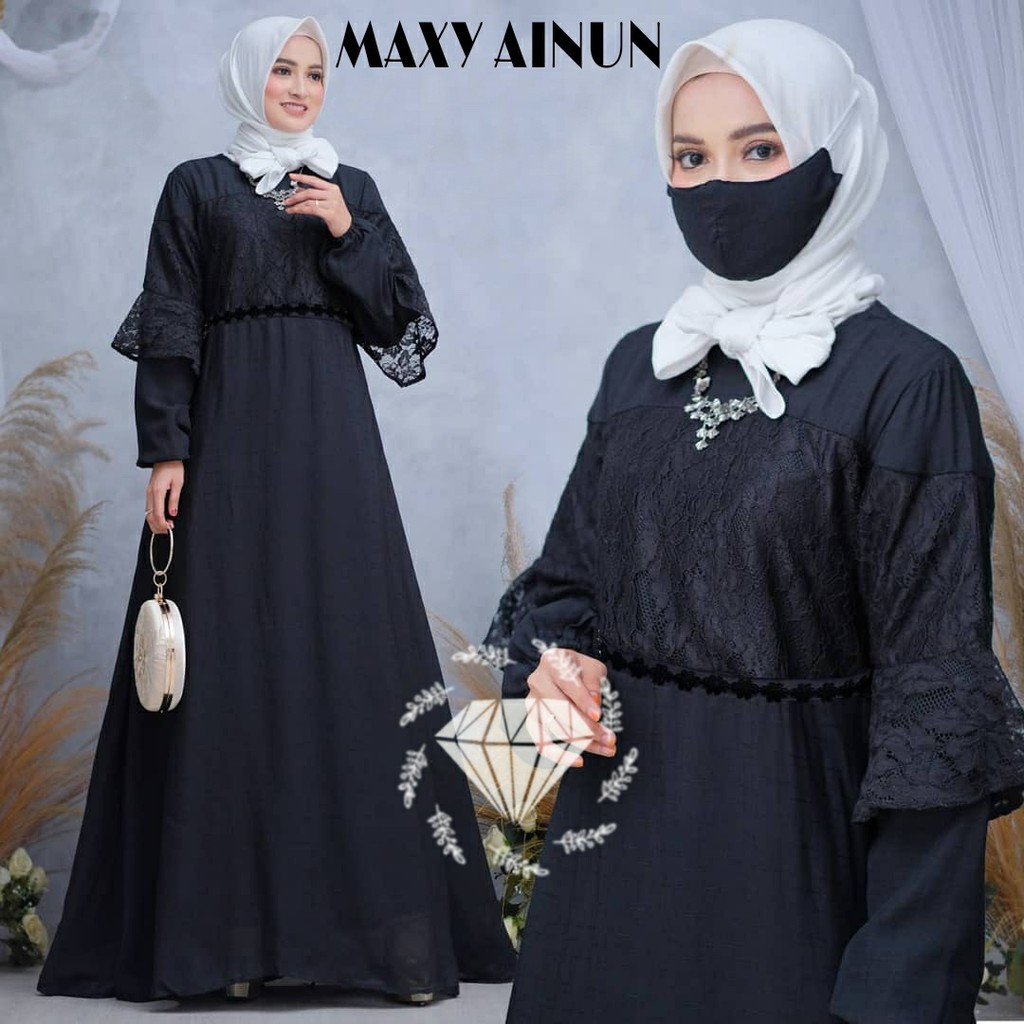 GAMIS MAXY AINUN LONG DRESS/ GAUNPESTA/