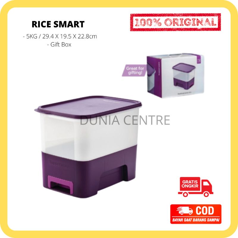 PROMO TUPPERWARE RICE SMART JUNIOR TEMPAT BERAS 5KG ORIGINAL
