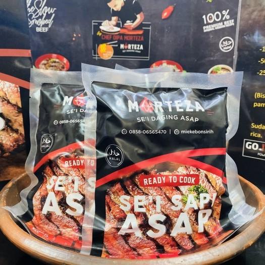 

Makanan Beku | Daging Sei Sapi Asap Morteza Lengkap Dengan Sambal