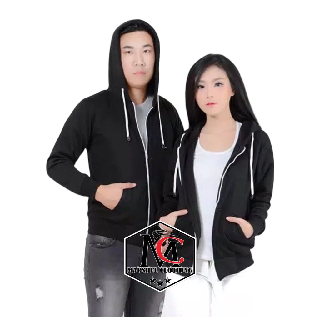 RCL - JAKET SWEATER SLETING POLOS HOODIE COUPLE SEPASANG PRIA WANITA ( HARGA SEPASANG )