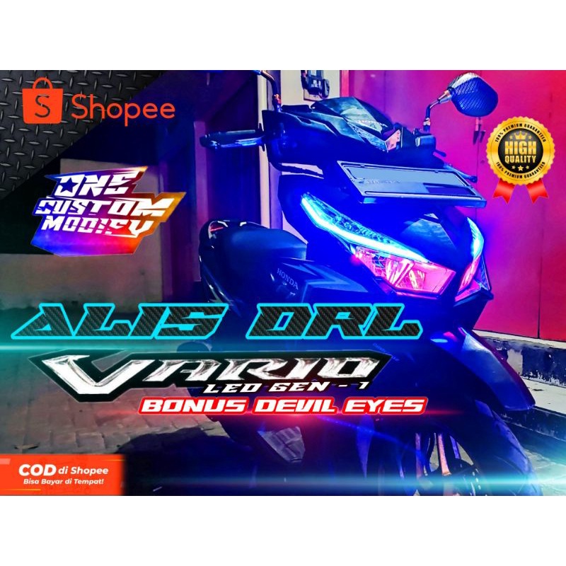 Jual LAMPU ALIS DRL LED ALIS VARIO NEW FREE MATA DEVIL EYES VARIO LED