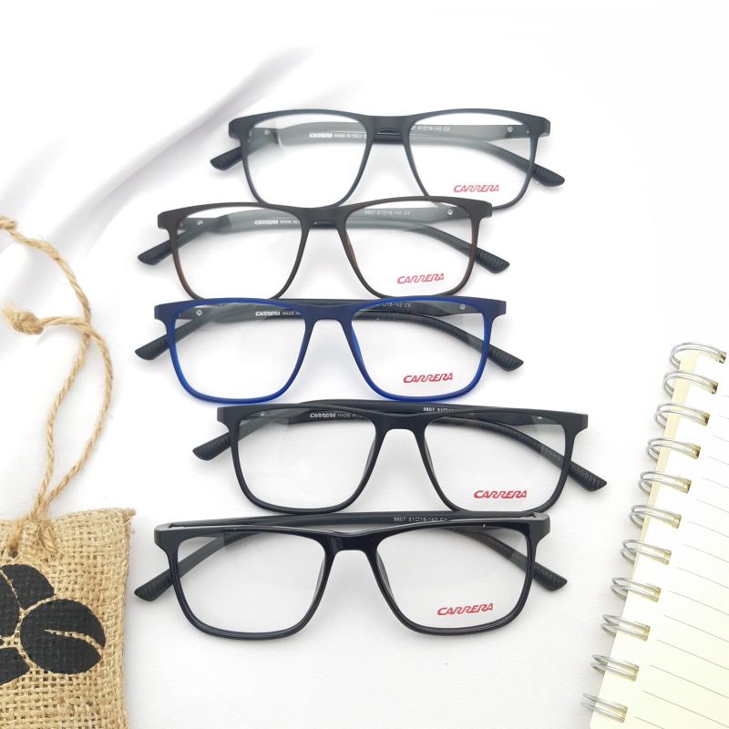 Kacamata/Frame CARRERA 9807 Size 51-16-142 Paket lensa radiasi photocromig mines silinder plus