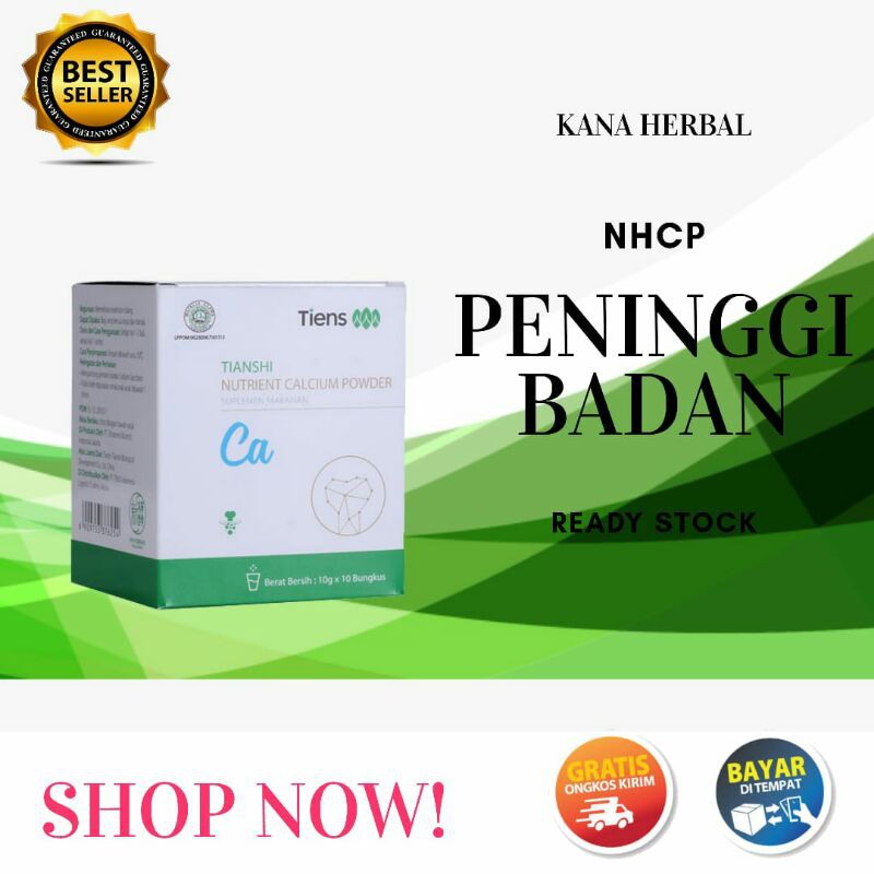 

TIENS / TIANSHI NUTRIENT CALCIUM POWDER NHCP 100% ORIGINAL SUSU SUPLEMEN PENINGGI BADAN 1-15CM