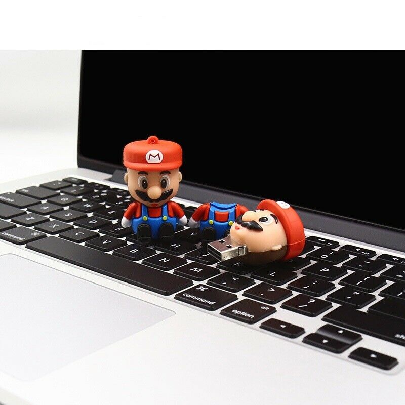 Pen Drive USB 2.0 Gb 16 8 1GB 6432gb 128GB Stico Mario Cangkang