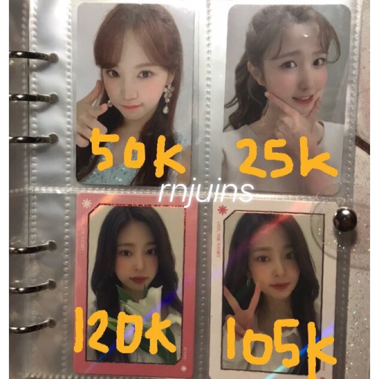 pc photocard chaewon i was minju tc trading card special ots tcs hitomi od diary