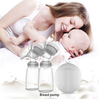 Free Bib Real Bubee Pompa ASI Elektrik Otomatis dengan double/singlel Botol Susu Breastpump Pump ASI