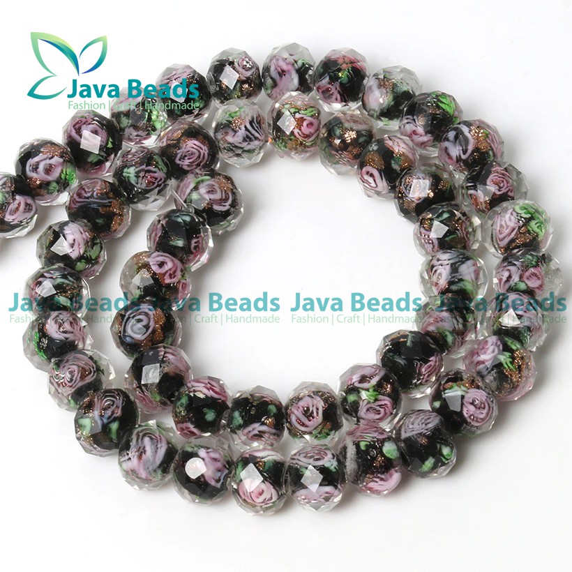 Bahan Gelang Batu Crystal Ceko Murano Lampwork