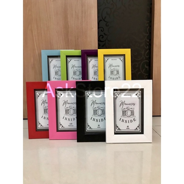 Bingkai Foto 4r minimalis / Frame Foto / Figura 4 R ( 10 x 15 )