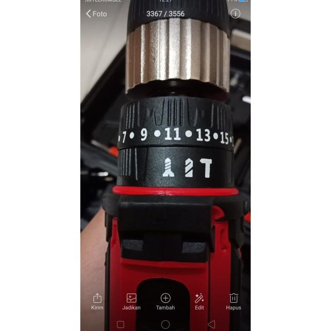 Cordless Drill Impact 36V // Bor Baterai 36V