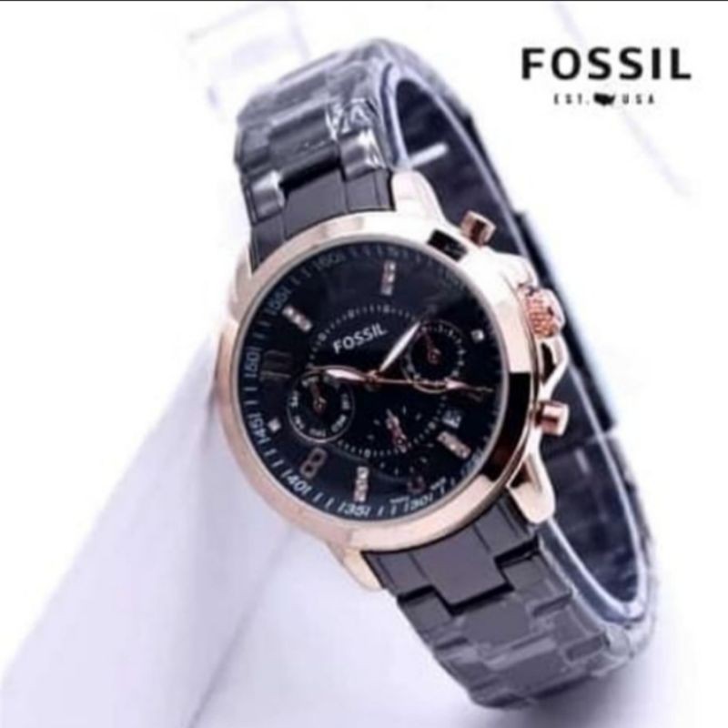 jam tangan super premium fosil/ jam tangan wanita analog fos...