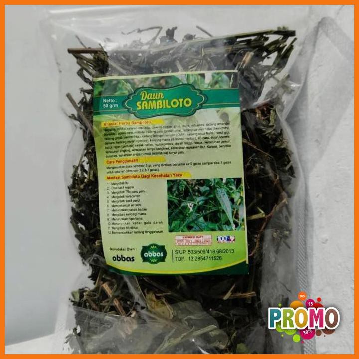 

DISKON - Daun Sambiloto Kering