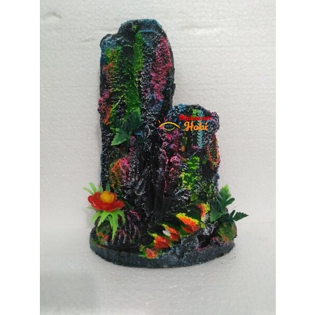 Tebing 12 x 17 cm Hiasan Aquarium Aquascape Ornamen Aksesoris Akuarium