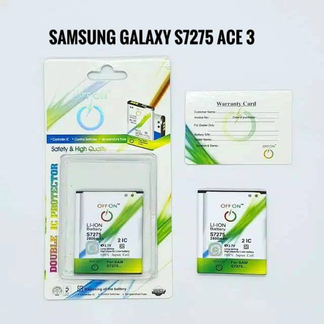 Baterai Batre OFFON Double Power Samsung Galaxy S7275 Ace 3 Battery samsung s7275