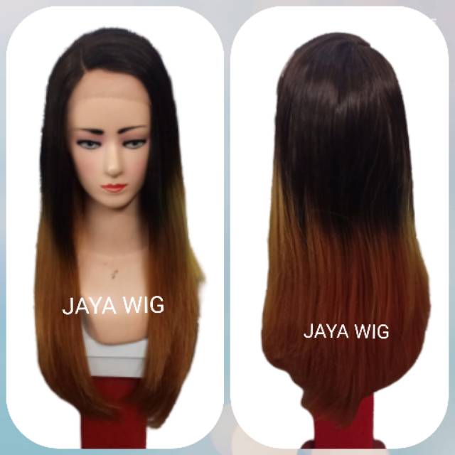 FRONTLACEWIG RAMBUT PALSU WANITA LURUS PANJANG /WIG PANJANG /LACE WIG OMBRE