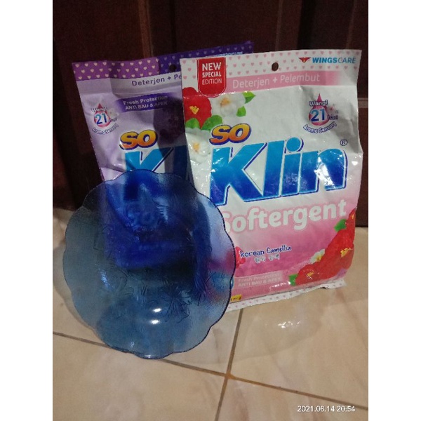 SoKlin Softergent 770gr Kirim Random Free 1 piring cantik