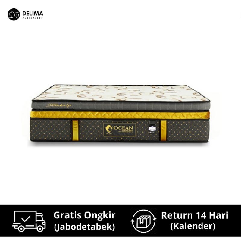 Mattress Spring Bed Ocean Tenderly Kasur Latex Matras Springbed