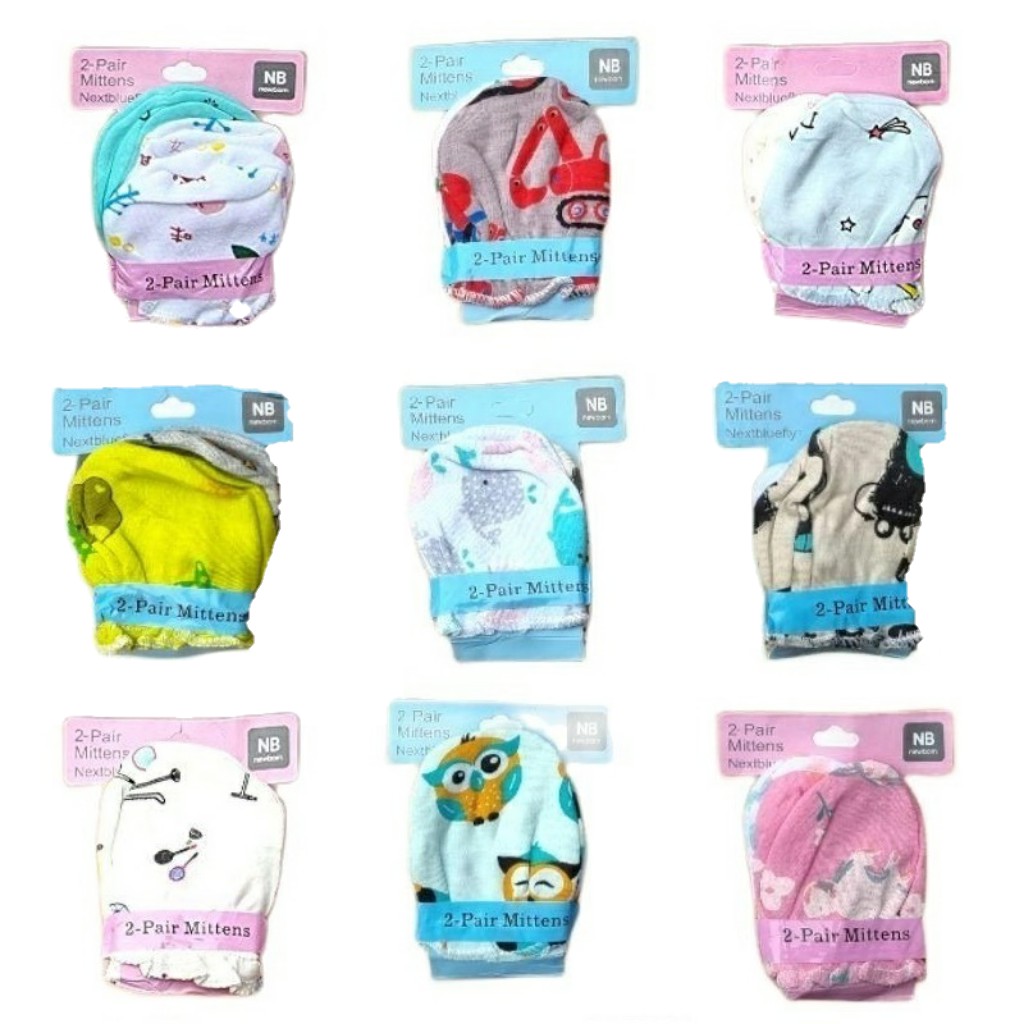 1 Set Sarung Tangan kaki Bayi / 2 Pasang Sarung Tangan Bayi Premium SNI / Mittens Perlengkapan Bayi Newborn