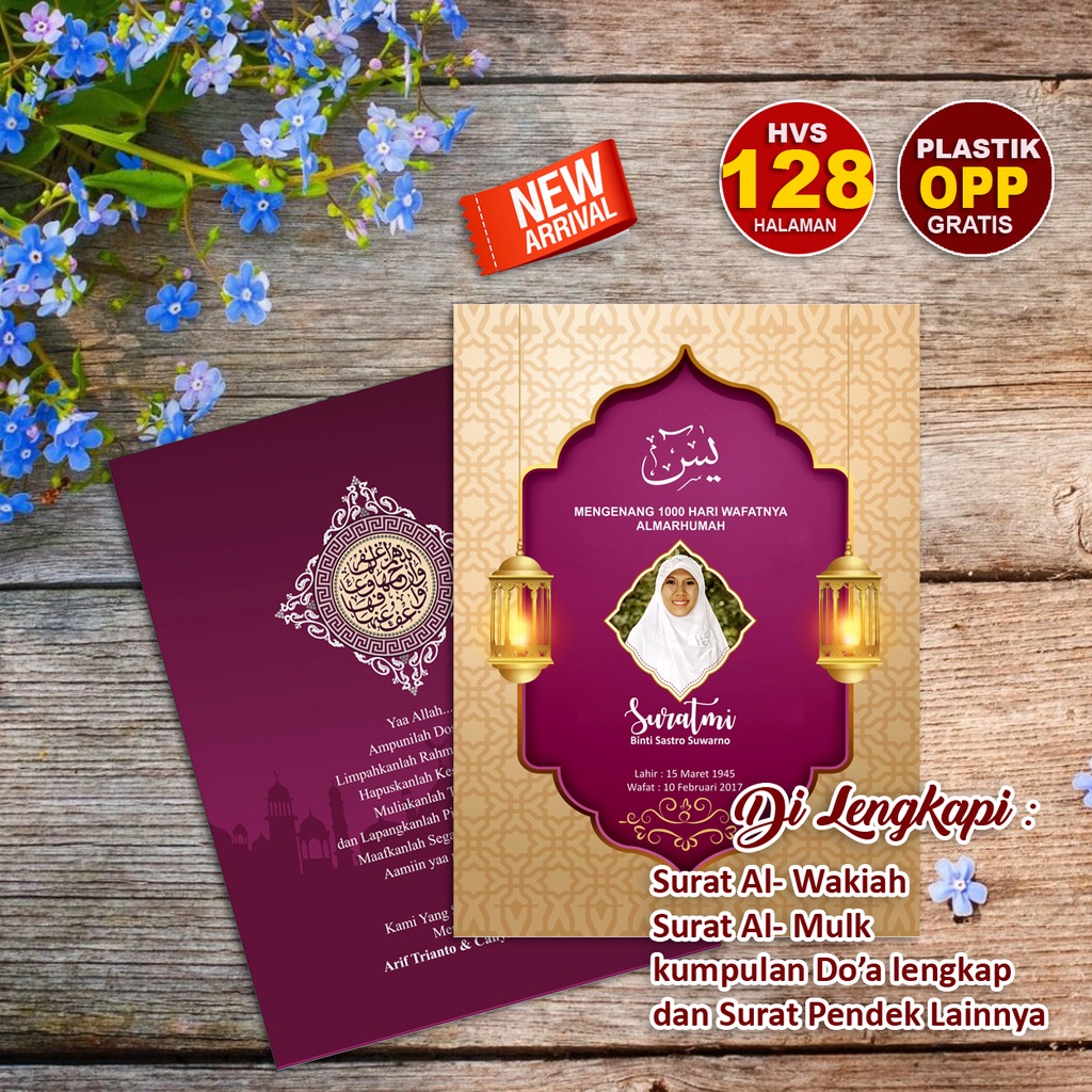 Yasin 128 Hal Terlaris , Yasin custom, yasin, buku yasin custom, buku yasin dan tahlil, surat yasin