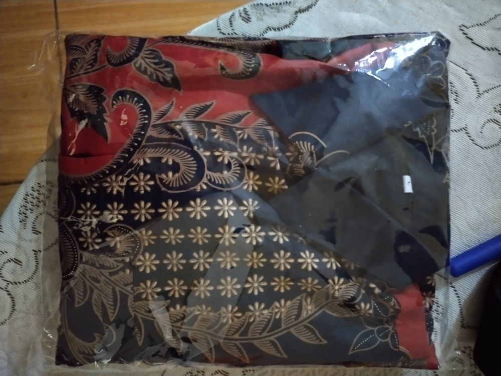 Parang Merah Kemeja Batik Pria Lengan Panjang Lapis Furing Katun Primisima Batik Solo