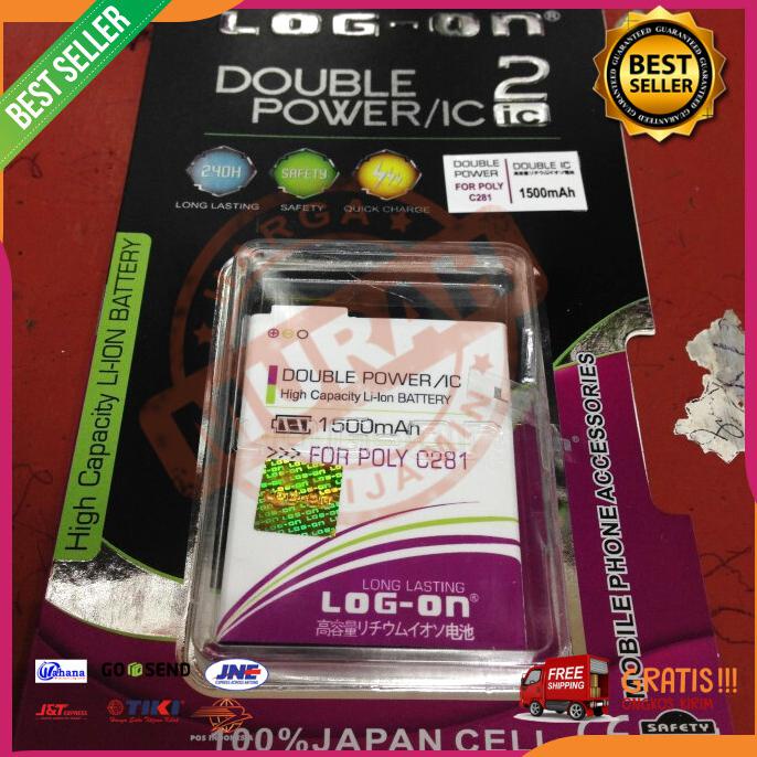 Acc Hp Baterai Polytron C281 Double Power Log On 1500Mah