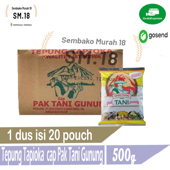 

BISA COD Tepung SAGU PAK TANI GUNUNG 500gr Per Dus Isi 20pcs