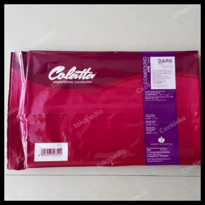 

TERBARUU!! Collata Dark Compound 1kg / coklat blok hitam collata 1 kg SALE