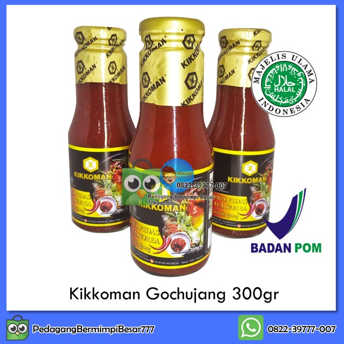 

Sambal-Aneka- Kikkoman Gochujang Halal 300Gr | Gochujang Korea Halal -Aneka-Sambal.