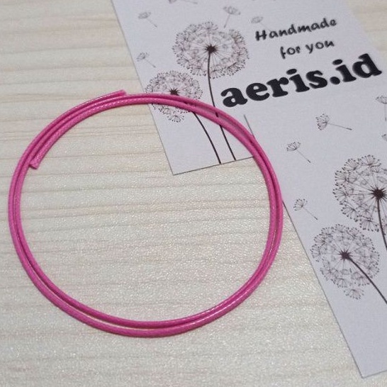 Gelang Inisial Huruf / Gelang Nama / Gelang Couple [PINK]