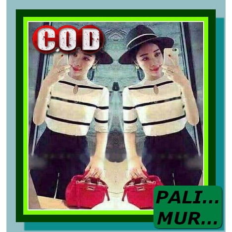 Blouse Cewek Rajut Cantik Casual Trendy A2530 Winny Pockets Cotto RC634 [Angel Ro] Blouse Wanita S