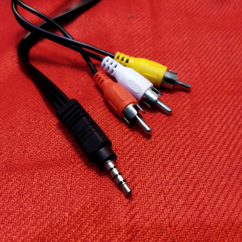 Jual Kabel Jack RCA 3 in 1 | Shopee Indonesia
