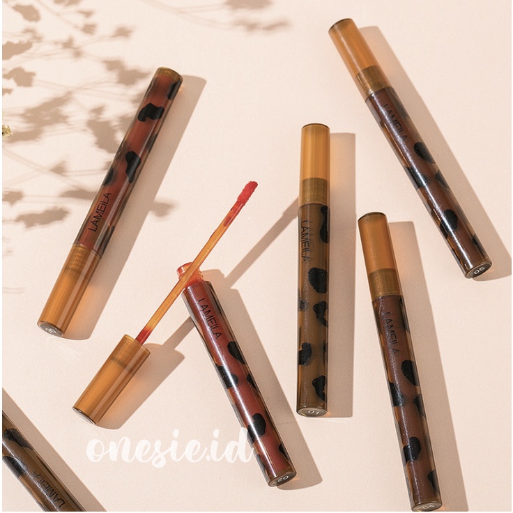 LAMEILA Leopard Lip Glaze Lipstik Pelembab Pewarna Bibir Cair Pelembab LA094 1046