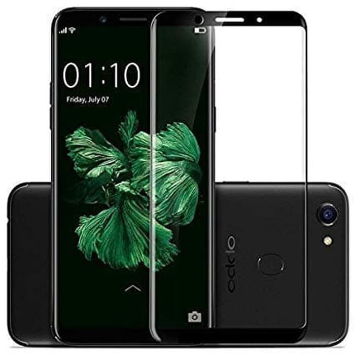 Tempered Glass Full Cover For oppo F5 - Black