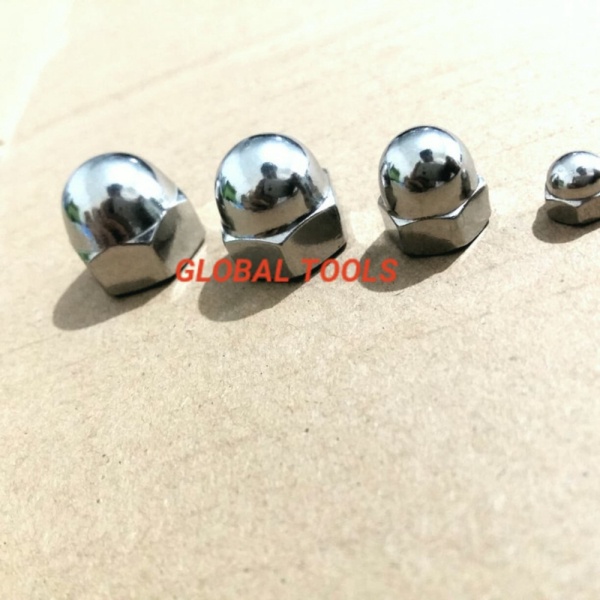 Stock Terbatas Cap Nut ss 304 M12 mur topi 12mm stainless not rhino lakoni Tools global