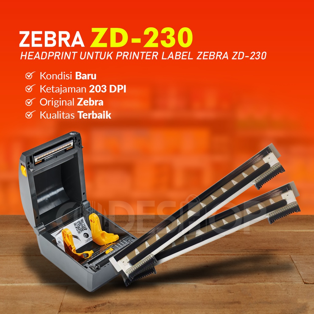 Headprint Printer Zebra ZD230 Sparepart Print Head