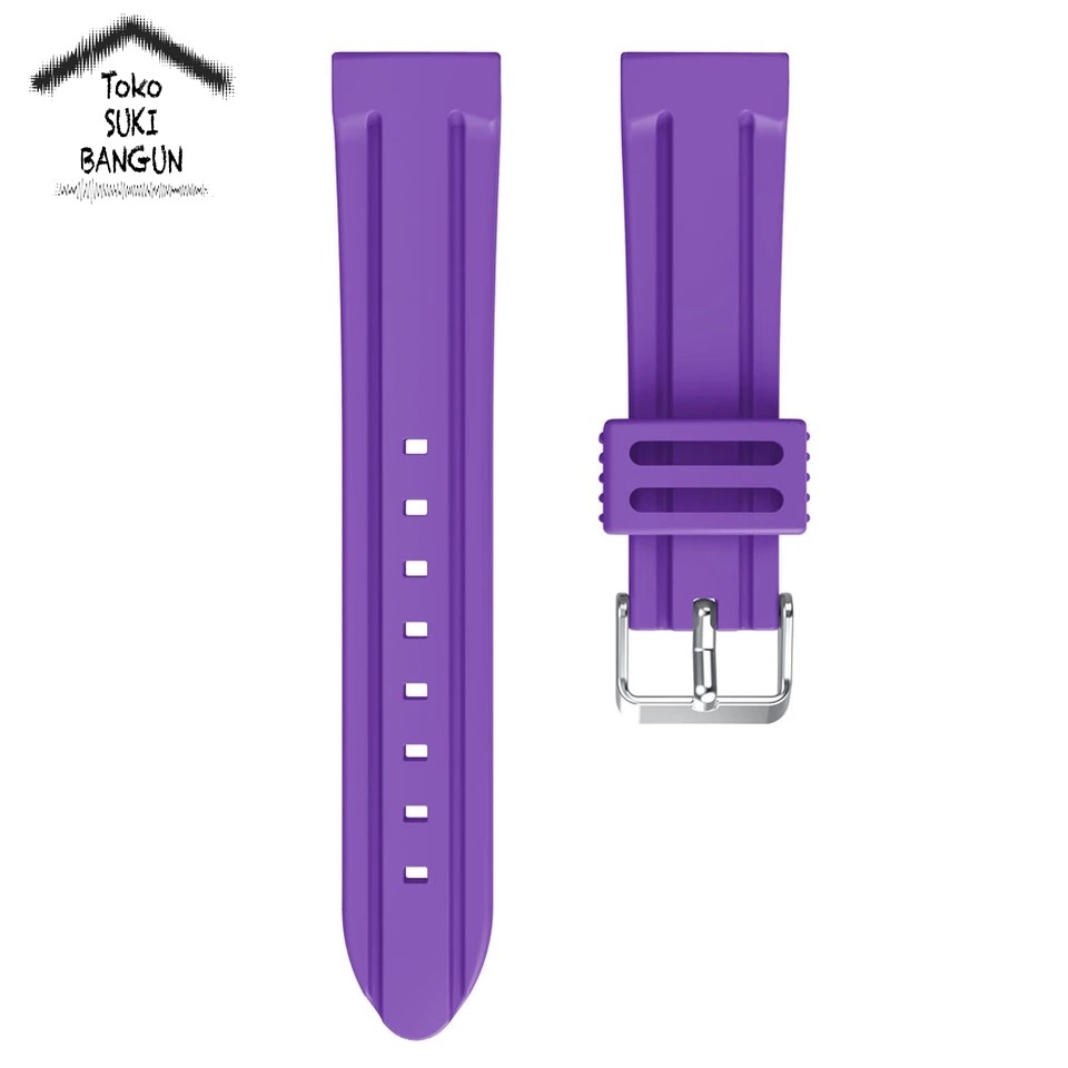 TALI JAM 20mm QUICK RELEASE Rubber Strip EMBOSS Watch Band Strap