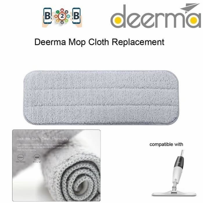 DEERMA Replacement Water Spray Mop Cleaning Cloth For TB500