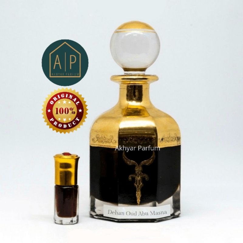 Parfum Dehan Oud Abu Masna by surrati botol tola 3ml 6ml 12ml | Parfum gaharu premium non alkohol pa