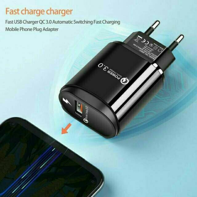 [COD] TRAVEL ADAPTER ADAPTOR KEPALA BATOK CHARGER CHARGE CARGER CASAN HP QC 3.0 QUICK HP QC007 ORI