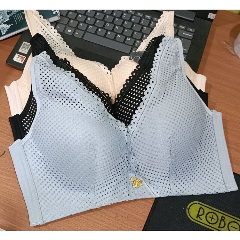 BH wanita jumbo cup D tanpa kawat Seamless #2065