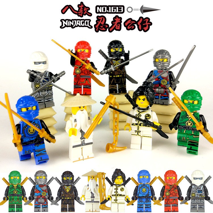 38pcs Mainan Balok Bangunan Ninjago Kai Jay Lloyd Mini Figure Untuk Hadiah Anak Laki-Laki