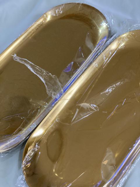 Nordic Oval Stainless Steel Storage Tray Sna Jewelry Metal Home Organizer Astarit.id♫♬