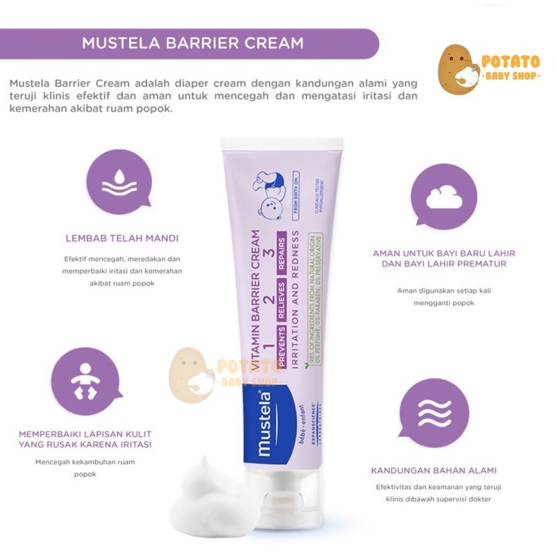 Mustela Barrier Cream 50ml dan 100ml