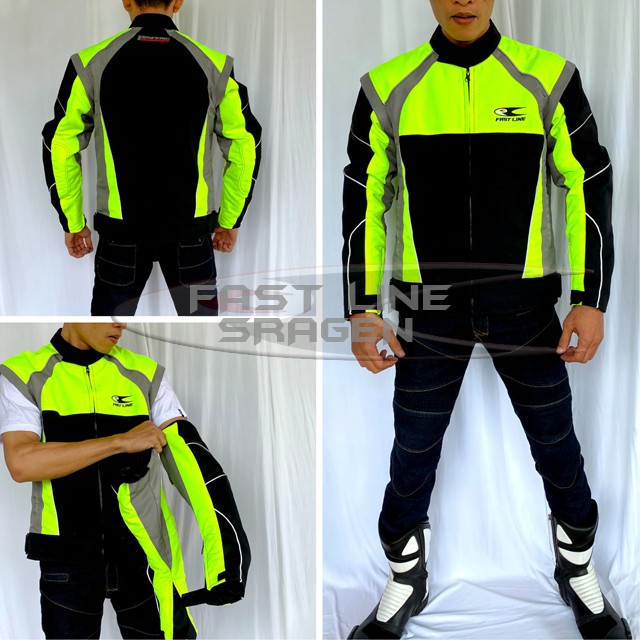 Jaket Rompi Motor Anti Air Multifungsi Biker Fast Line CRX